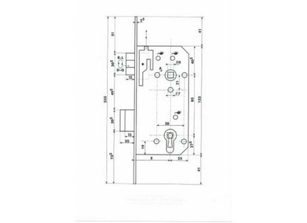 s	Dyla 108: Binnendeurslot 85/45